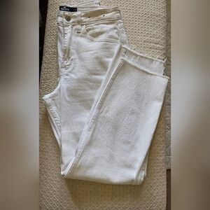 Hollister California White Straight Leg Jeans